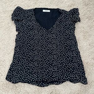 Ricki's Black and White Polka Dot Blouse